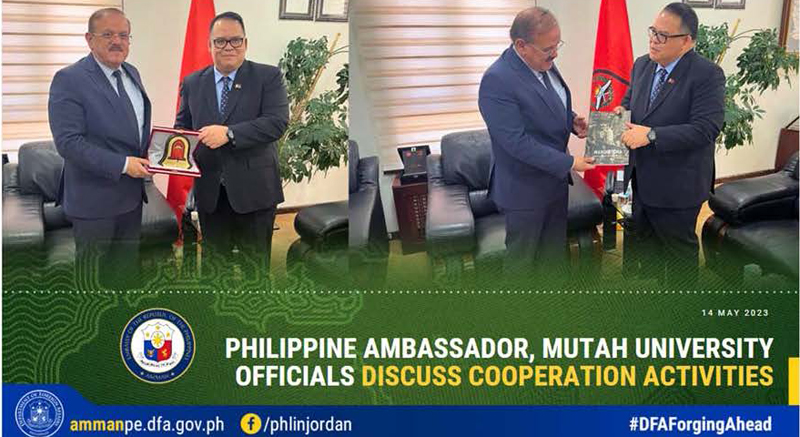 Philippine Ambassador, Mutah University Officials Discuss Cooperation Activities.jpg