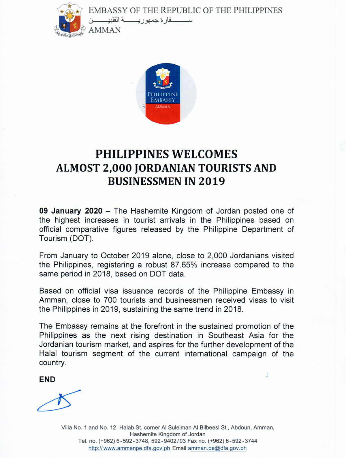 Philippine Welcomes Almost 2,000 Jordanian Tourist and Businessman in 2019.jpg