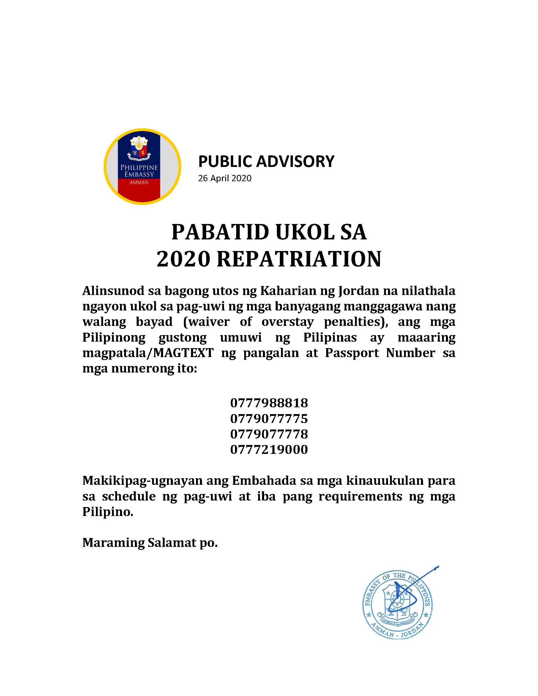 Public Advisory re PABATID UKOL SA REPATRIATION 2020.jpg